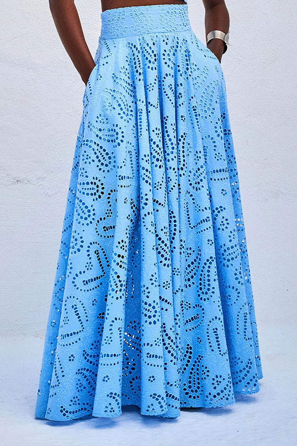 Linda | Vestido de Ojal Flowy para Mujeres