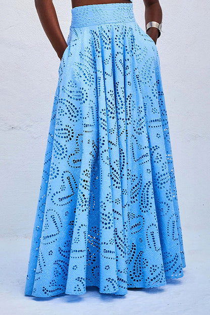Linda | Vestido de Ojal Flowy para Mujeres