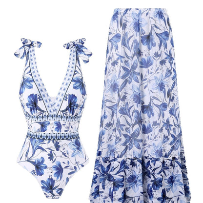 EMBERLY – FALDA ENVOLVENTE DE PORCELANA AZUL Y BLANCA