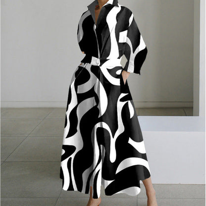 Vestido Largo Tipo Cartera Elegante con Cuello - Chic y Atemporal