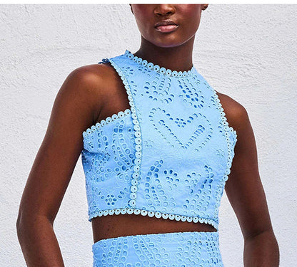 Linda | Vestido de Ojal Flowy para Mujeres