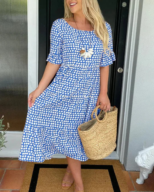 Blythea – Vestido Midi Acampanado Relajado