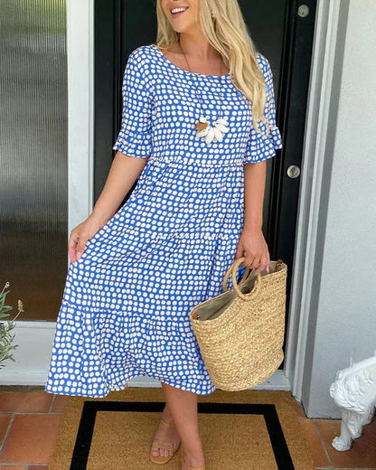 Blythea – Vestido Midi Acampanado Relajado