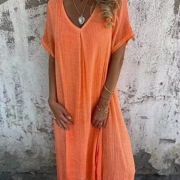 LILIA – VESTIDO MAXI CASUAL Y ELEGANTE DE PRIMAVERA
