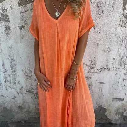 LILIA – VESTIDO MAXI CASUAL Y ELEGANTE DE PRIMAVERA
