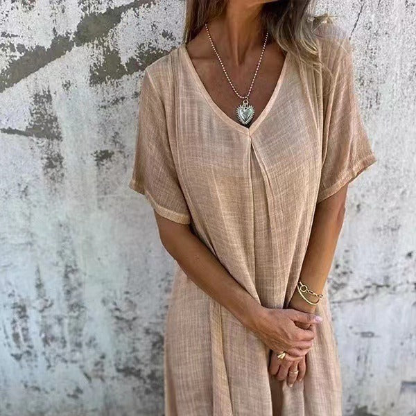 LILIA – VESTIDO MAXI CASUAL Y ELEGANTE DE PRIMAVERA