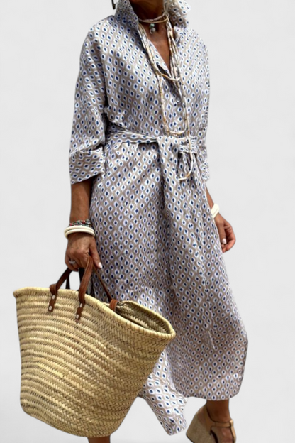 Sherlyn Vestido Camisero de Rayas con Estilo Atemporal