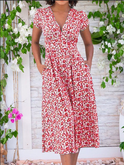 Fienna – Vestido Midi con Botones en el Frente