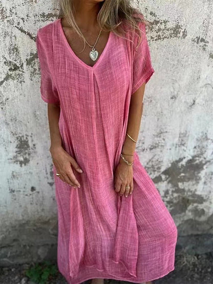 LILIA – VESTIDO MAXI CASUAL Y ELEGANTE DE PRIMAVERA
