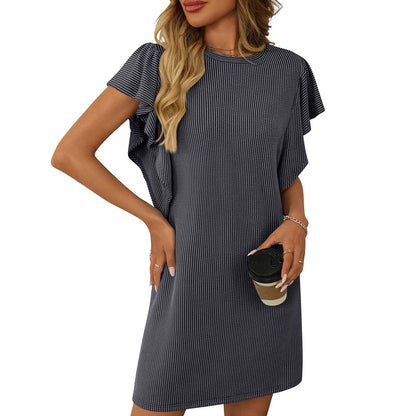 Ursula – Vestido de Corte con Mangas Volantes