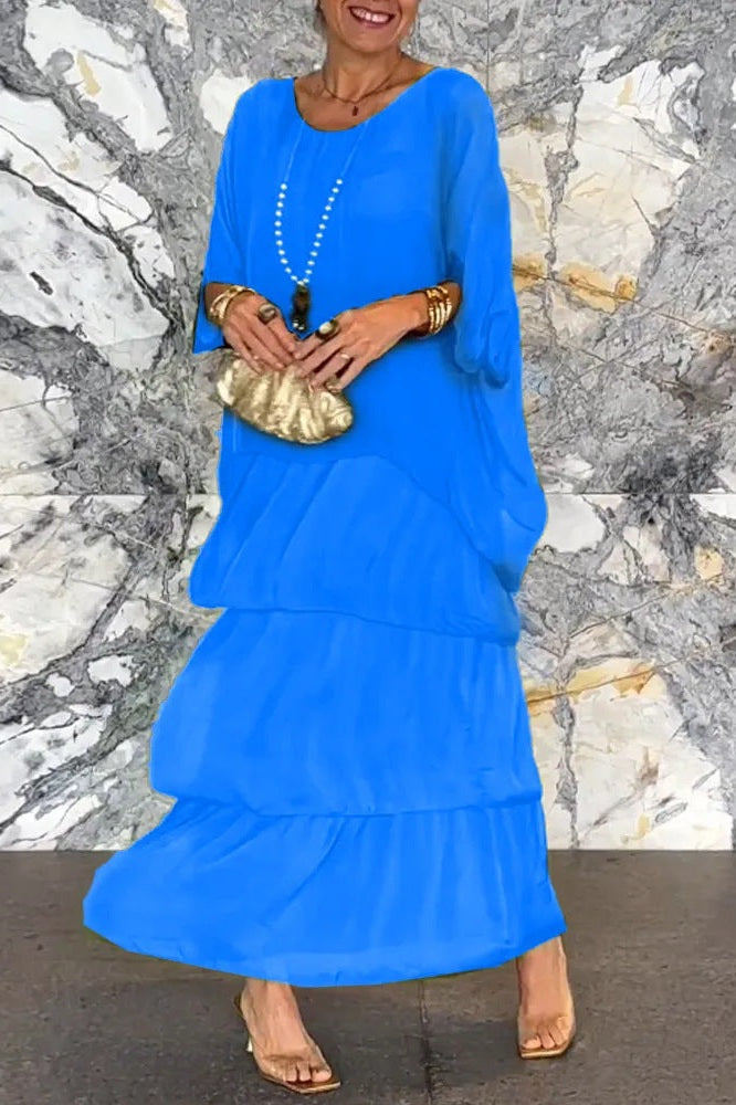 Vestido Cobertor Nora - Azul