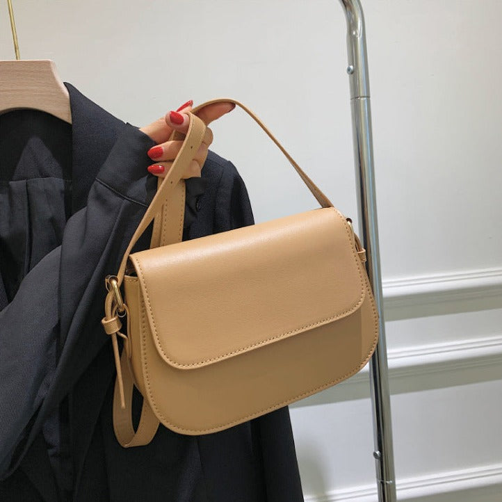 Eldborg | Elegante bolso de hombro en tono nude apagado
