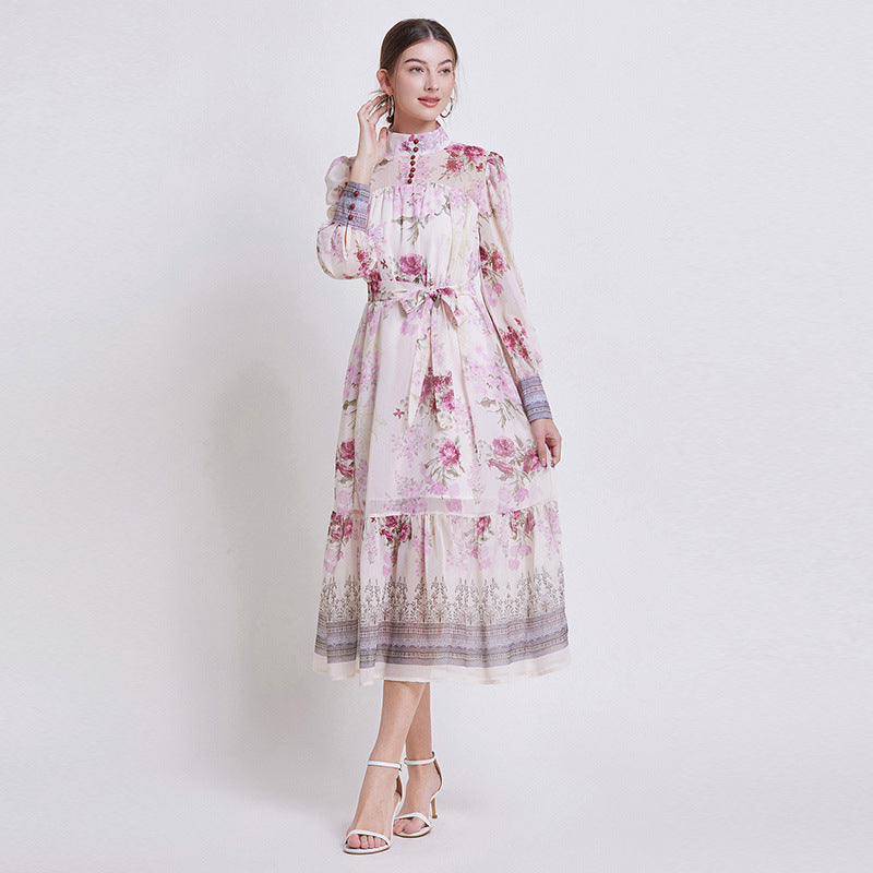 Sarah | Vestido Elegante de Chifón Floral