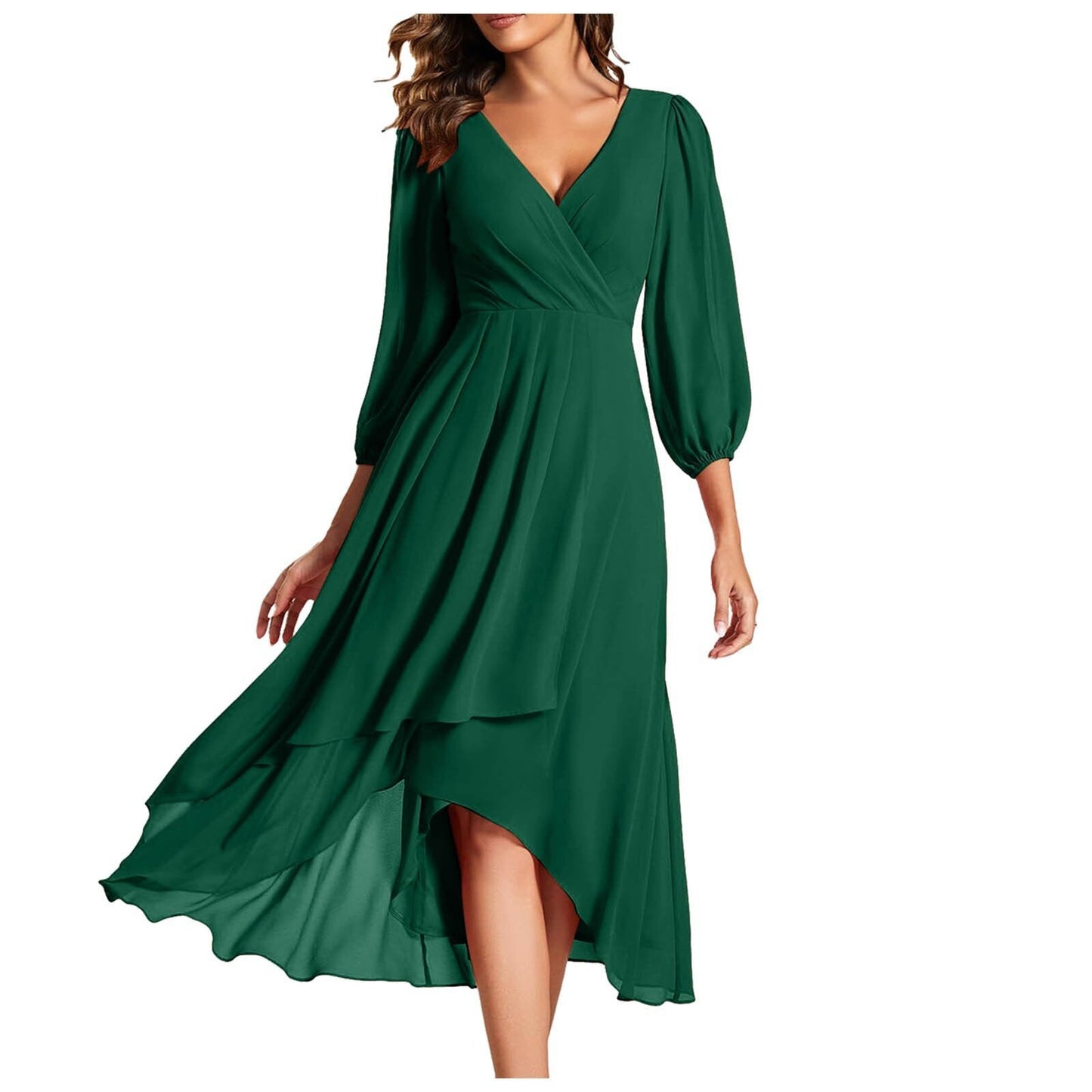 Linda – Vestido Elegante con Escote en V