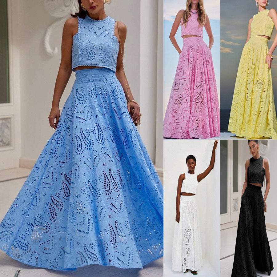 Linda | Vestido de Ojal Flowy para Mujeres