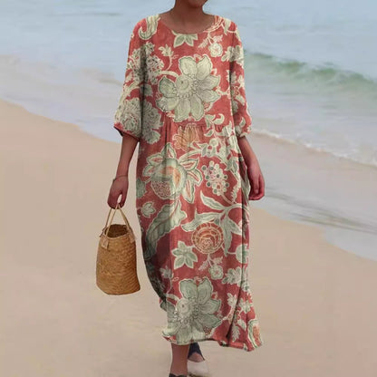 DELILAH – VESTIDO MAXI DE FLORES AEROSAS