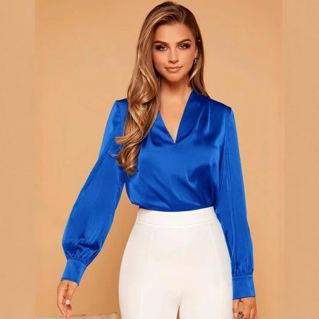 BLUSA CASUAL DE SATÉN EMILIE I