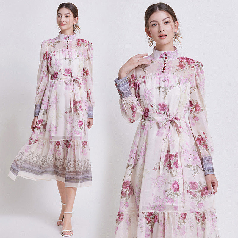 Sarah | Vestido Elegante de Chifón Floral