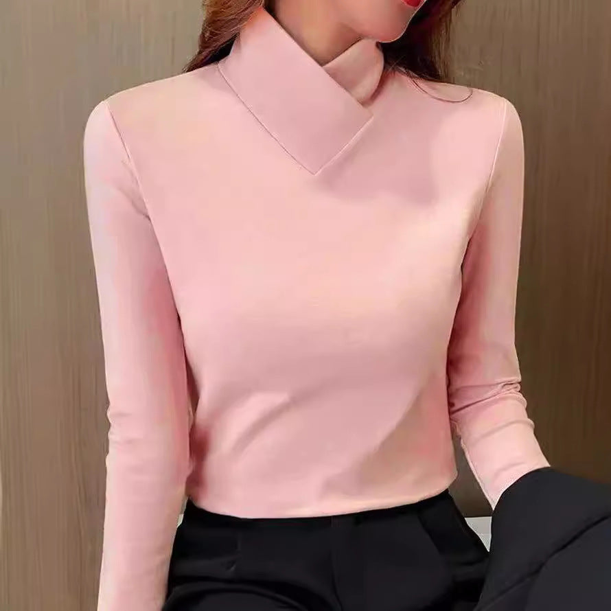Avery | Elegante T-shirt Cuello Alto