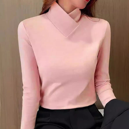 Avery | Elegante T-shirt Cuello Alto