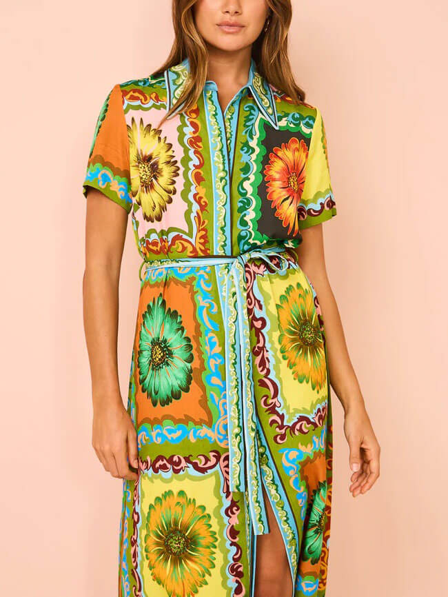 El Vestido Camisa Vintage Bloom