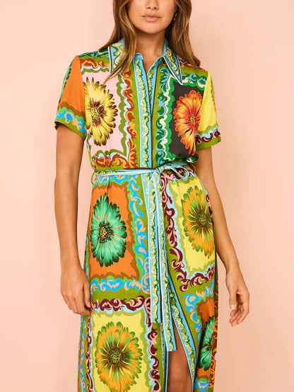El Vestido Camisa Vintage Bloom