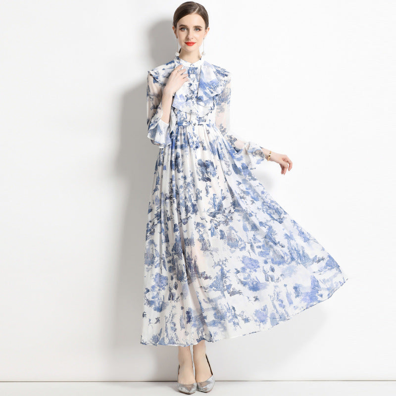 Gabby | Vestido Elegante con Estampado de Tinta