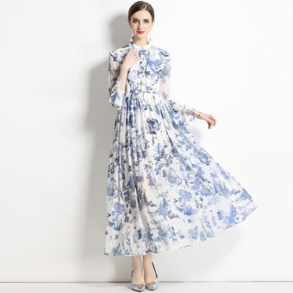 Gabby | Vestido Elegante de Estampado de Tinta