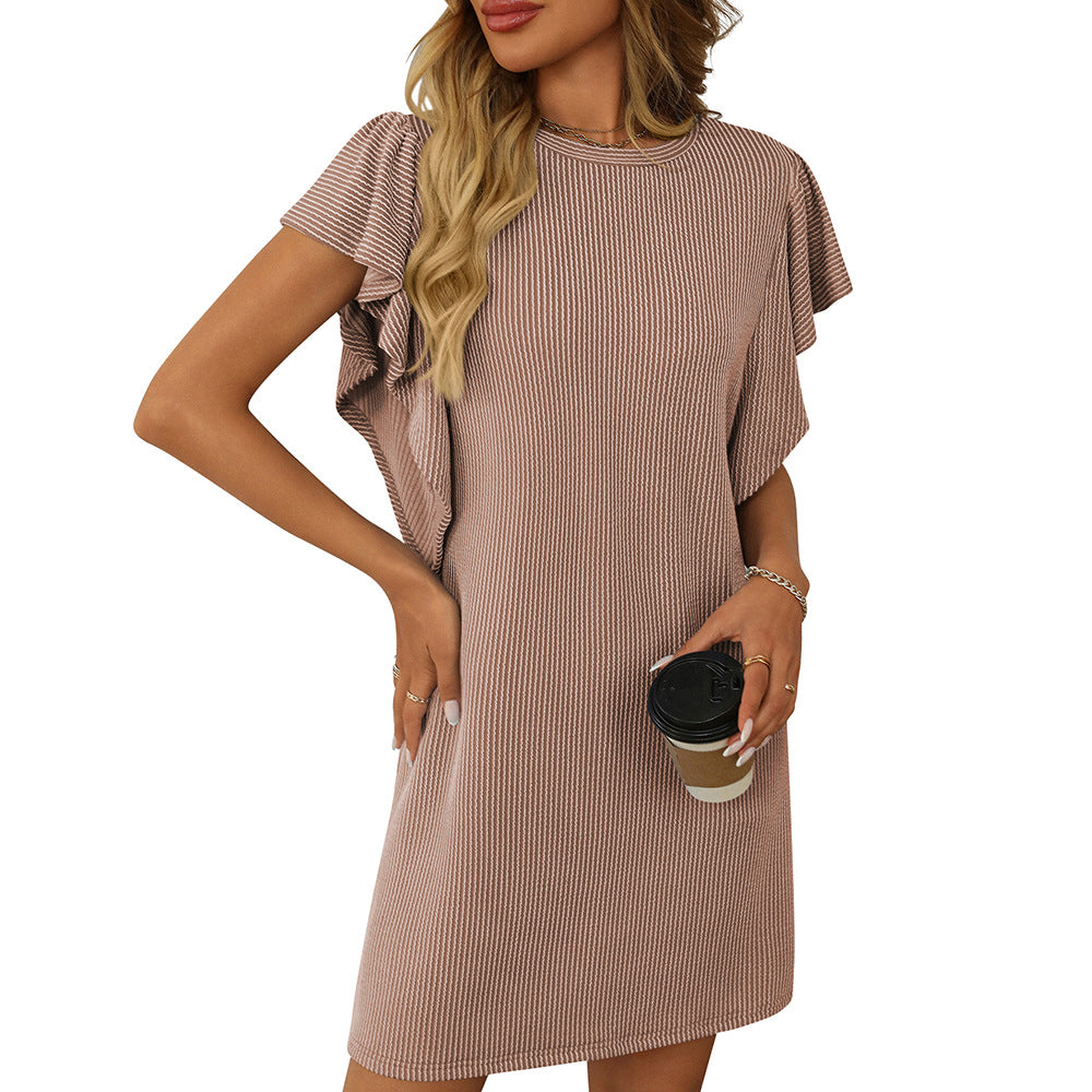 Ursula – Vestido de Corte con Mangas Volantes