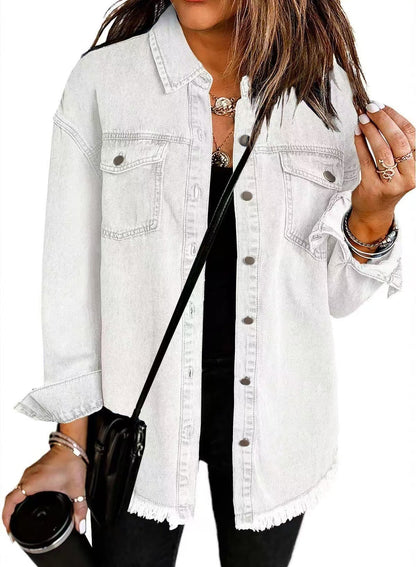 Giselle - Chaqueta de Denim Atemporal con Estilo Clásico
