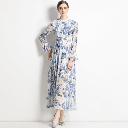 Gabby | Vestido Elegante de Estampado de Tinta