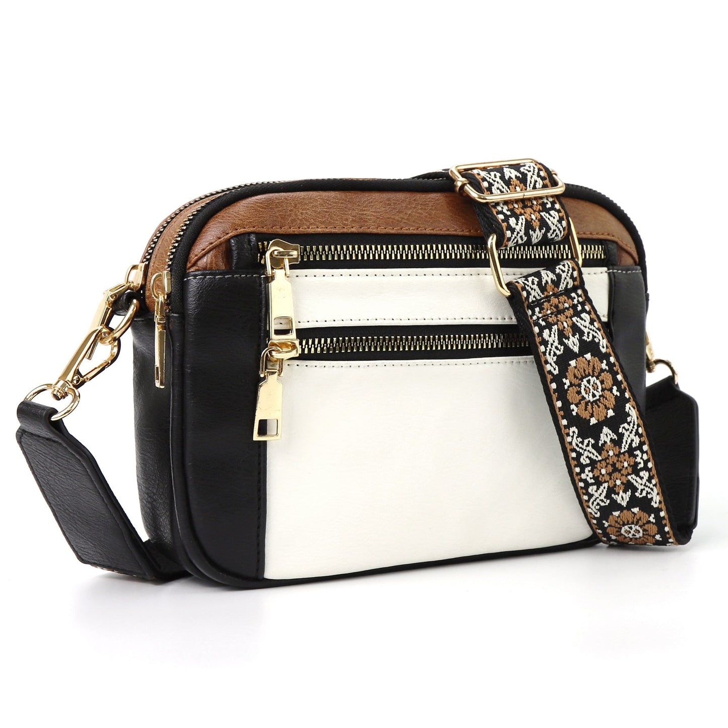 Erikka | Elegante bolso cruzado con correa ajustable con estampado