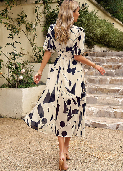 Flore - Vestido Elegante con Patrón Floral