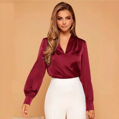 BLUSA EN SÁTEN CASUAL EMILIE I