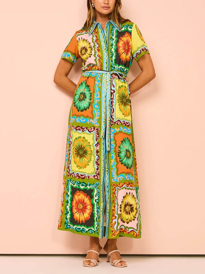 El Vestido Camisa Vintage Bloom