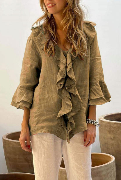 Primula – Blusa Túnica con Volantes