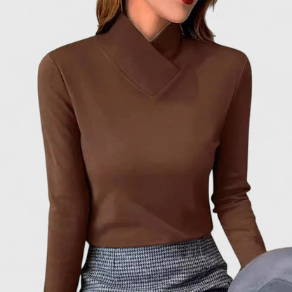 Yulienne | Suéter Elegante de Cuello Alto