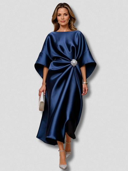 VESTIDO DE SATÉN ELEGANTE MARIS