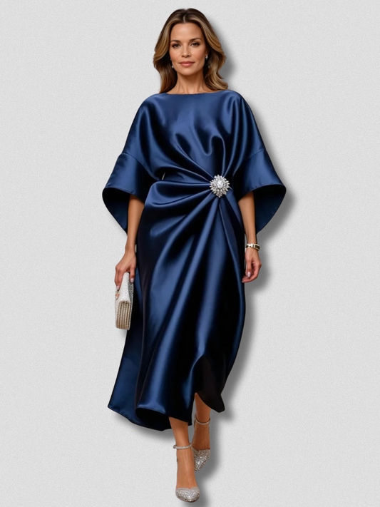 VESTIDO DE SATÉN ELEGANTE MARIS