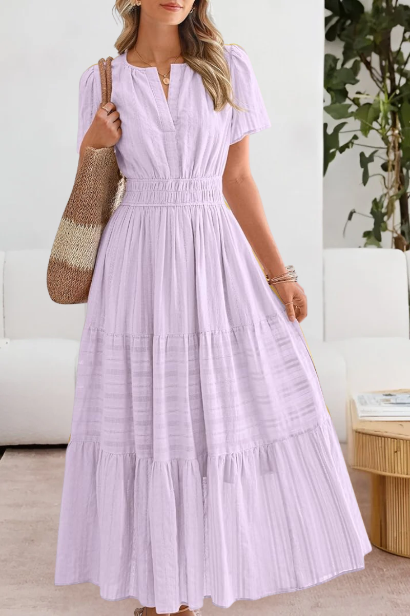 FREYA – VESTIDO MAXI TIERED CON ENCANTO BAJO EL SOL