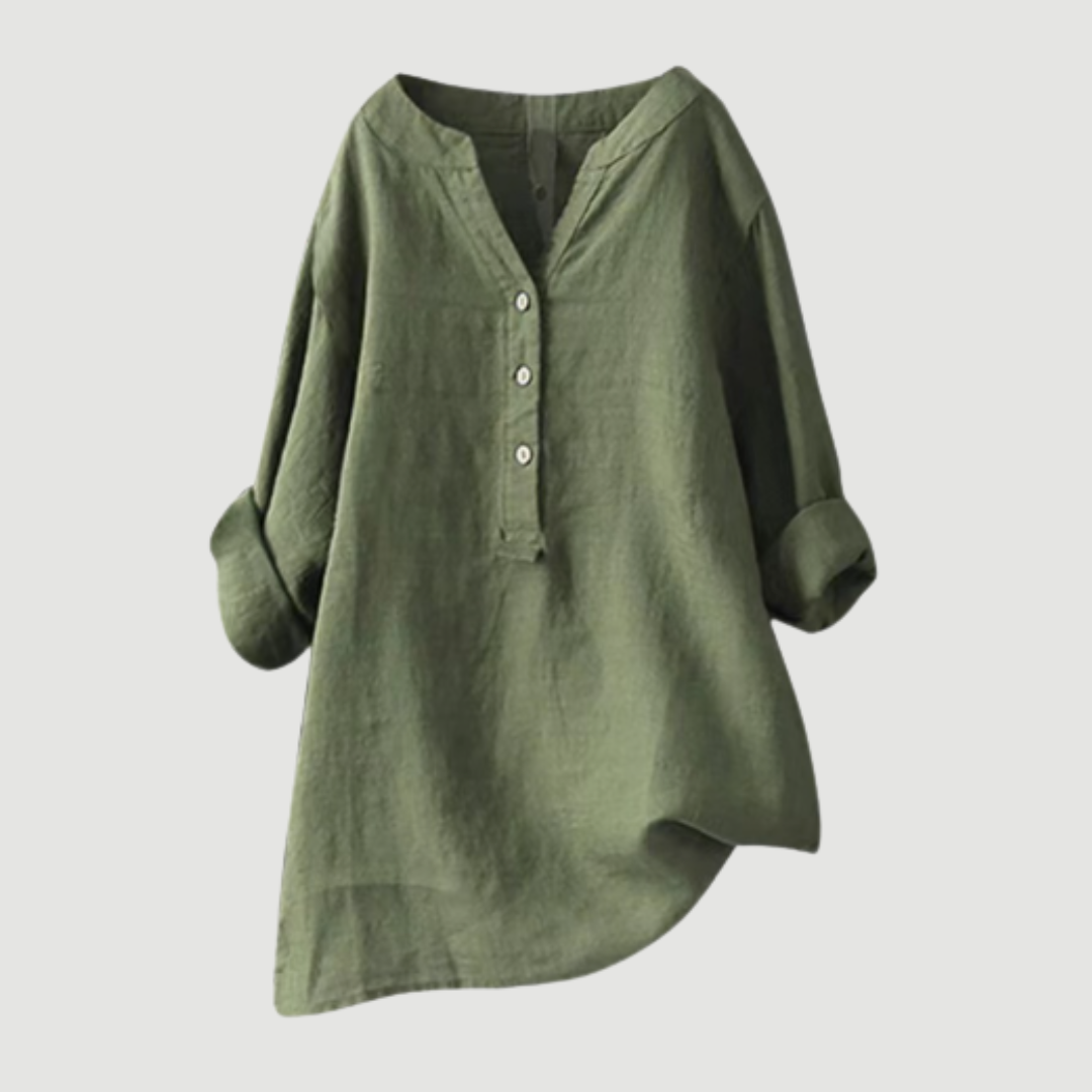 Nayeli™ - CAMISA LIGERA Y CÓMODA CON BOTONES