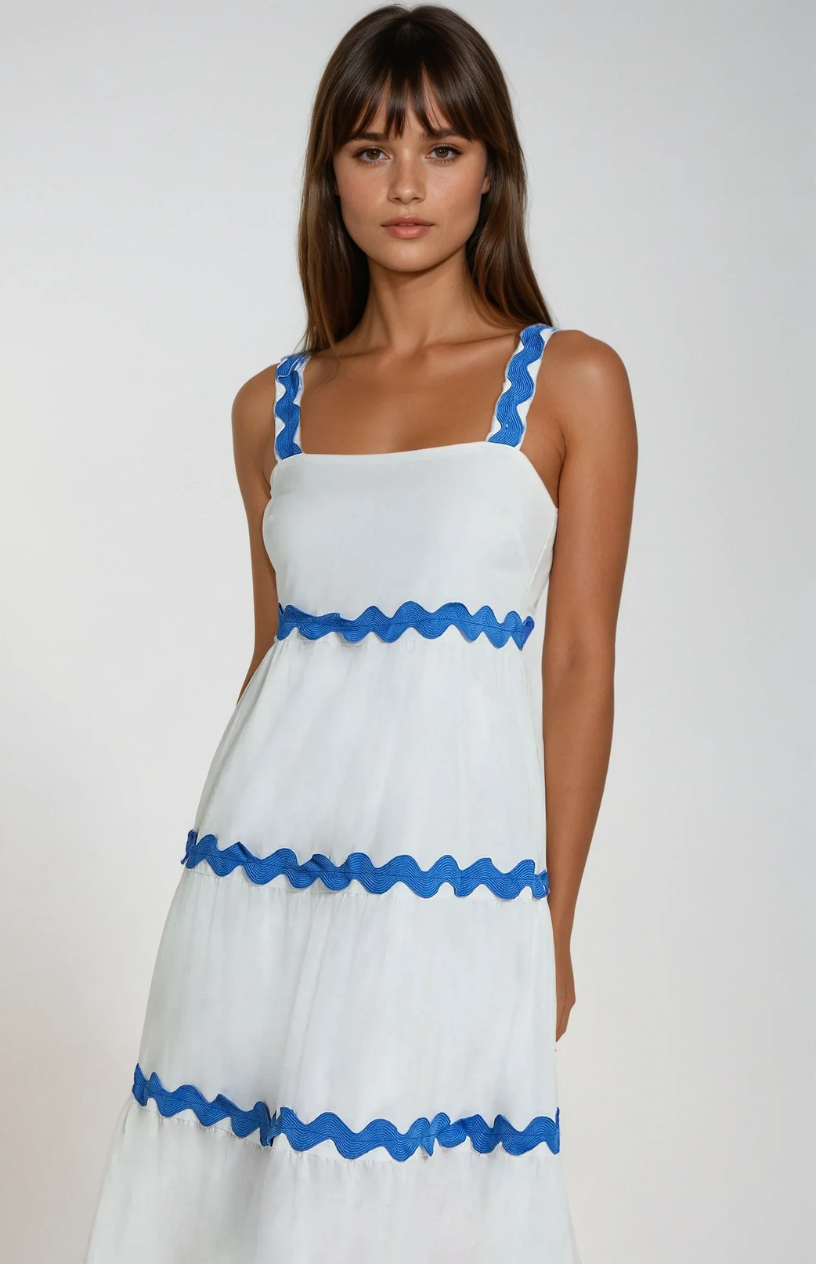 El Vestido Midi Wavy Charm
