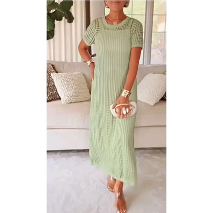 Vestido Maxi Largo Bethany™ con Corte + Vestido Interno Incluido