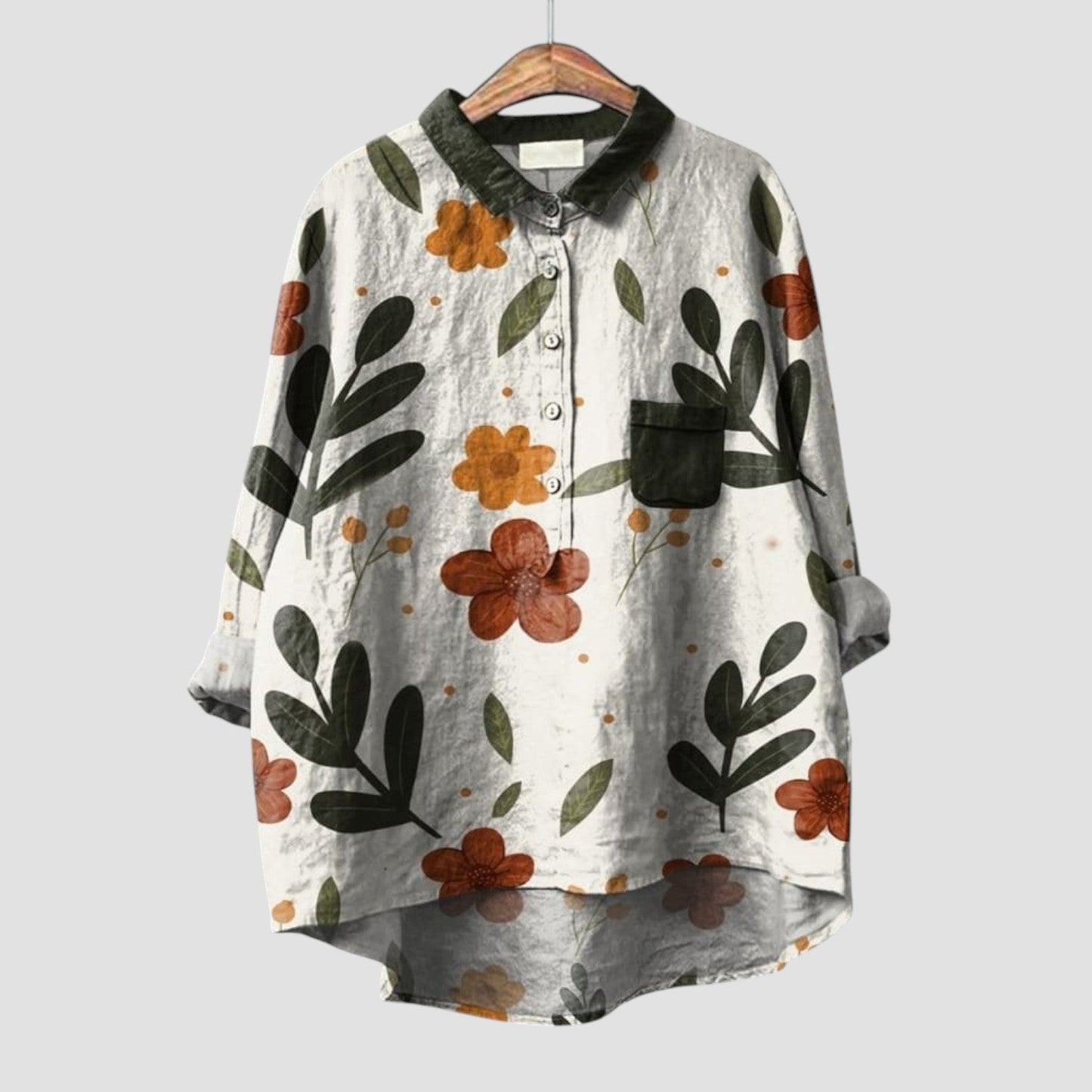 Norvella™ | 2025 – Blusa Vintage Bloom
