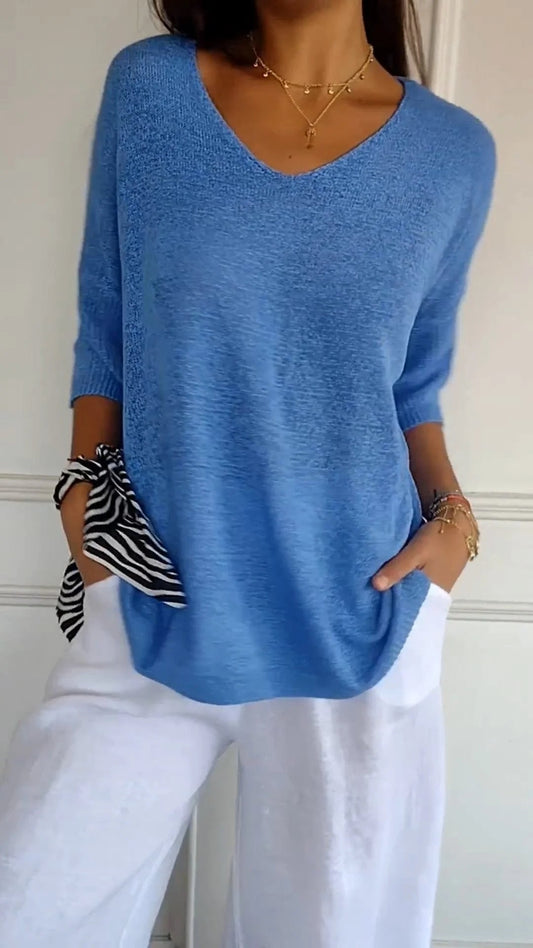 Top Primaveral con Escote en V