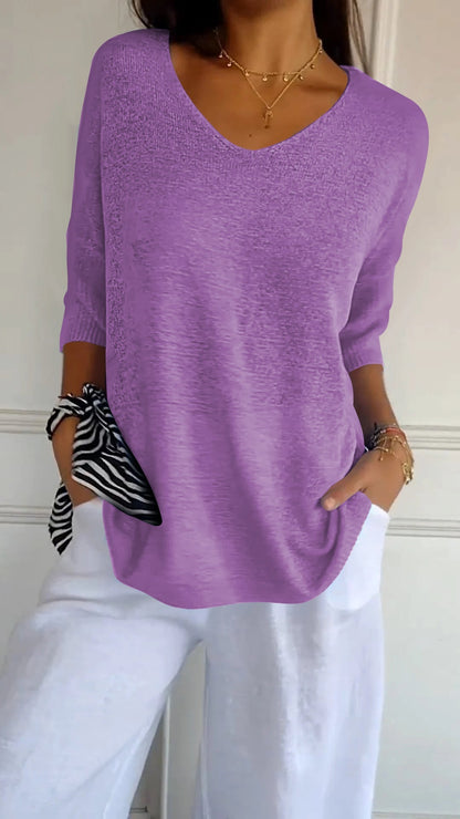 Top Primaveral con Escote en V