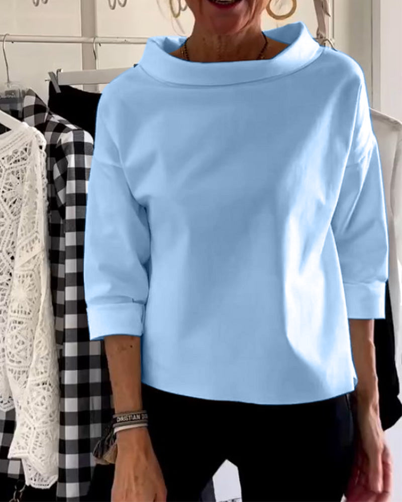 WIEBKE I BLUSA CÓMODA DE MANGA 3/4
