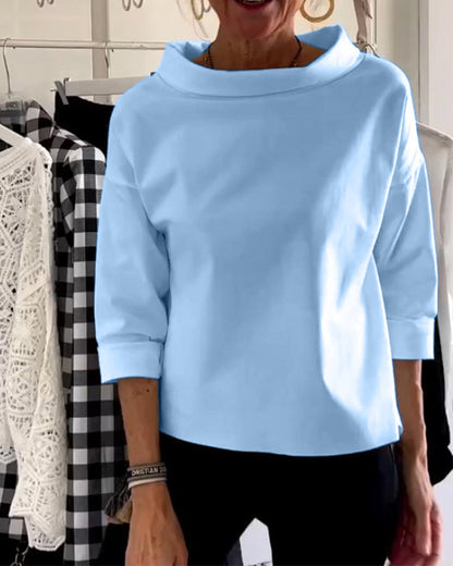WIEBKE I BLUSA CÓMODA DE MANGA 3/4