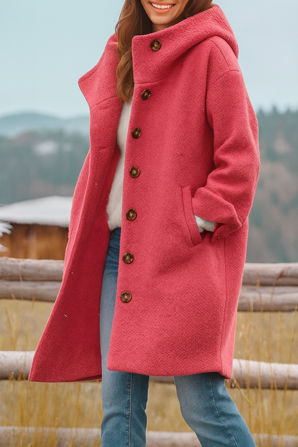 Kaia - Abrigo Casual con Capucha Estiloso
