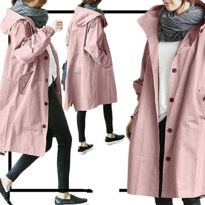 Aubrey™ – Elegante Abrigo Trench Impermeable